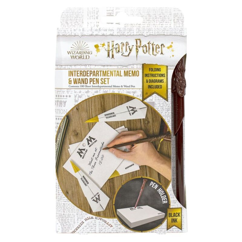 Blue Sky Designs Harry Potter Interdepartmental Memo & Wand Pen Set