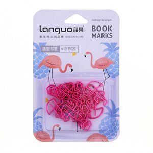 Languo Creative Flamingo Metal Bookmark
