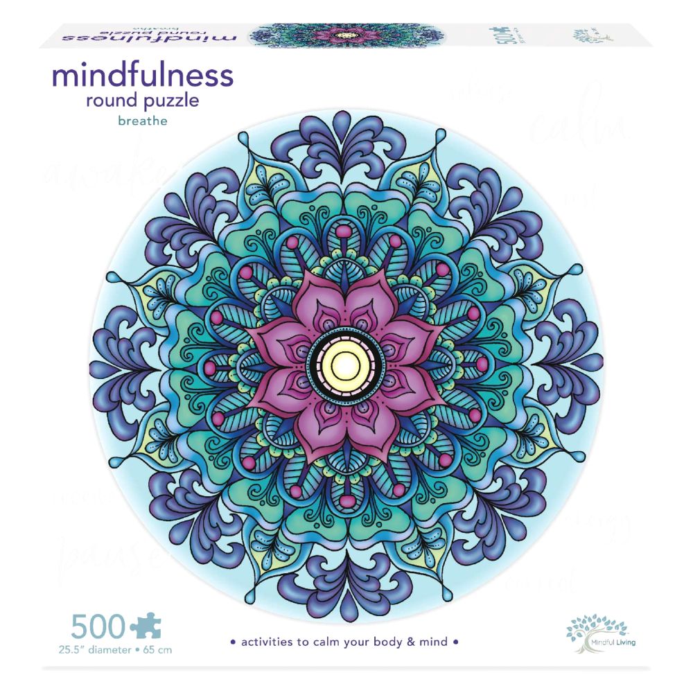 Merchant Ambassador Mindful Living Breathe Mandala Puzzle (500 Pieces)