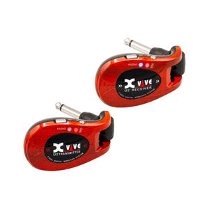 Xvive U2-Red Guitar Wireless System Wooden Finish