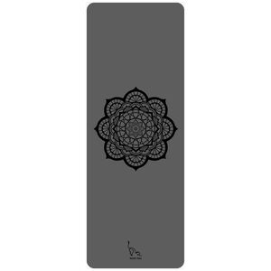 Meow Yoga Mandala Mat 2.0 - Grey (183cm x 68cm x 5mm)
