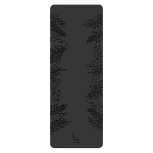Meow Yoga Jungle Mat - Black (183cm x 63cm x 3mm)