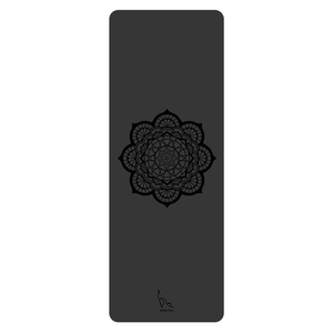 Meow Yoga Mandala Mat 2.0 - Black (183cm x 68cm x 4mm)