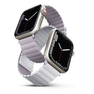 Uniq Revix Reversible Magnetic Strap for Apple Watch 41/40/38mm - Lilac/White