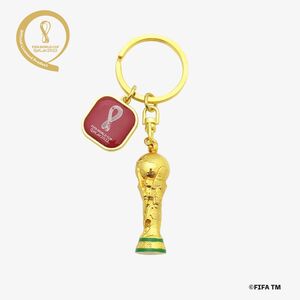 FIFA World Cup Qatar 2022 Officially Licensed Product 3D Trophy Keychain with Official Emblem