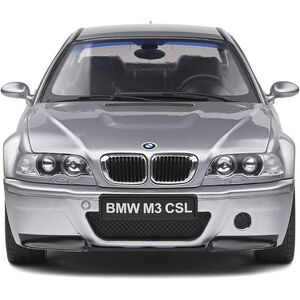 Solido BMW E46 CSL Coupe 2003 Silver Grey Metallic 1.18 Scale Die-Cast Car Model