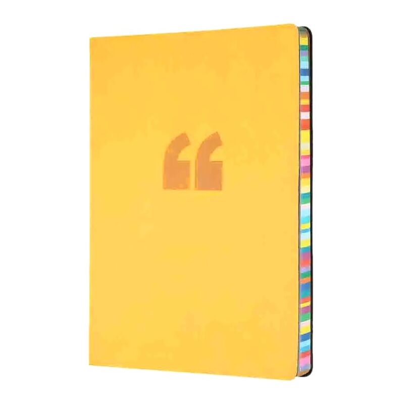 Collins Debden Edge A5 Ruled Notebook - Yellow
