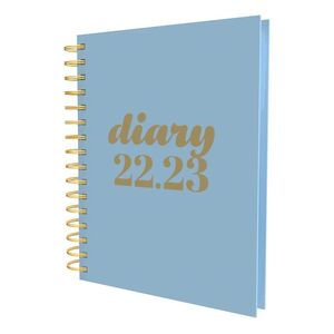 Collins Debden Scandi A5 Day To Page Mid Year Diary 22/23 - Blue