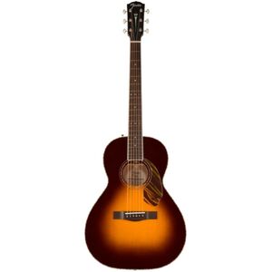Fender PS-220E Parlor Acoustic-Electric Guitar Ovangkol Fingerboard - 3-Color Vintage Sunburst