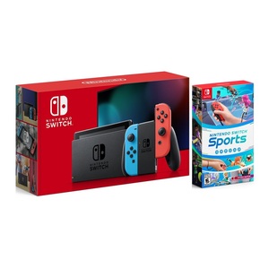 Nintendo Switch Extended Battery Neon Joy-Con + Nintendo Switch Sports (Bundle)