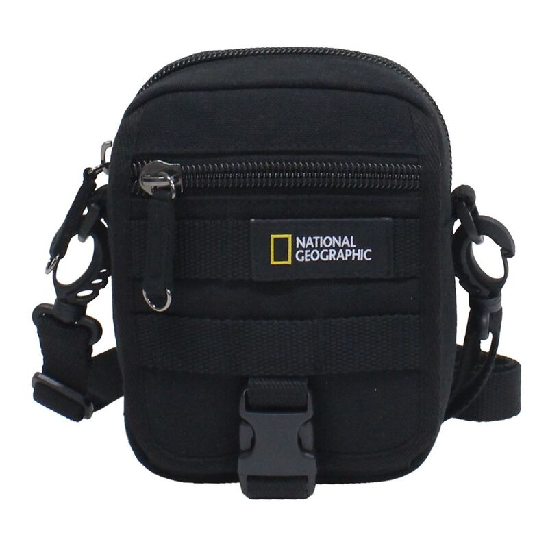 National Geographic Milestone Belt Utility Bag With Flap Black 2.5 ltrs