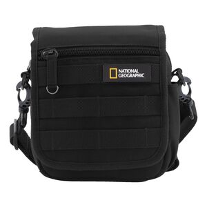National Geographic Milestone Utility Bag With Flap Black 5.5 ltrs