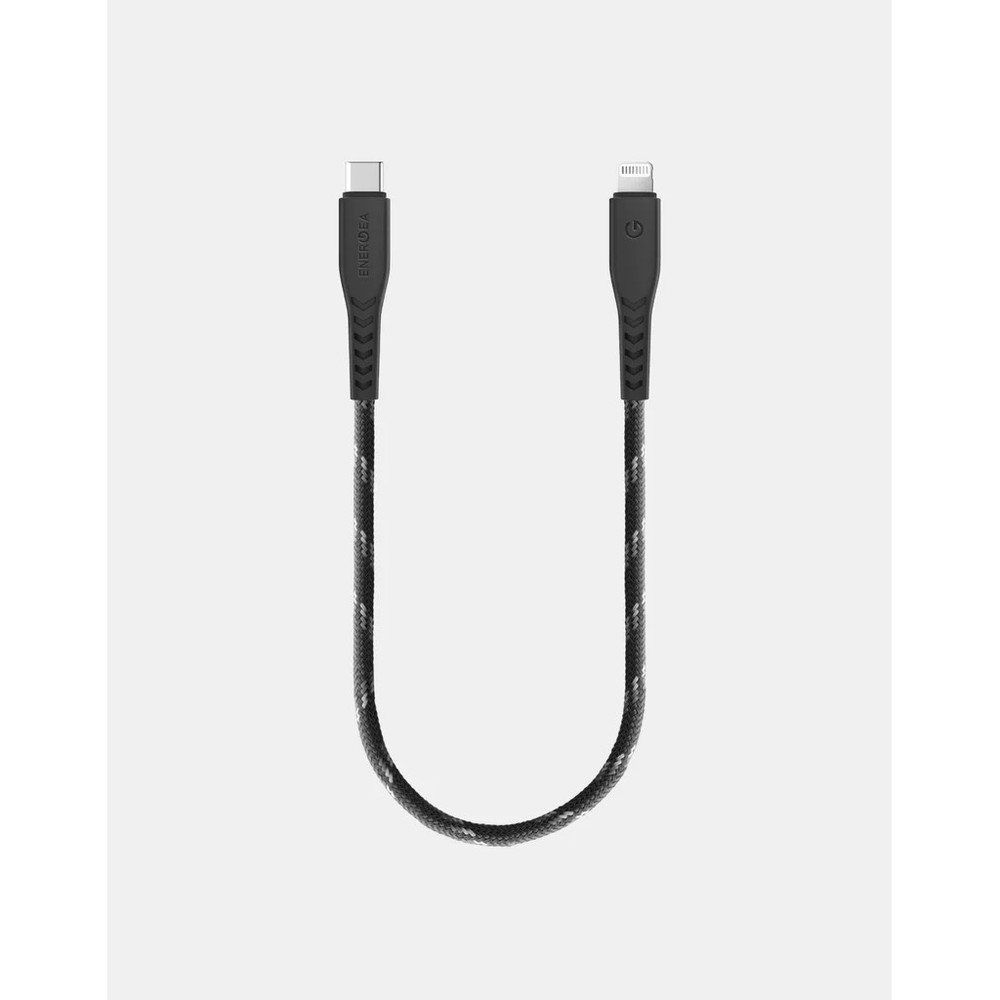 Energea Nyloflex USB-C To Lightning C94 MFI Cable 30cm - Black