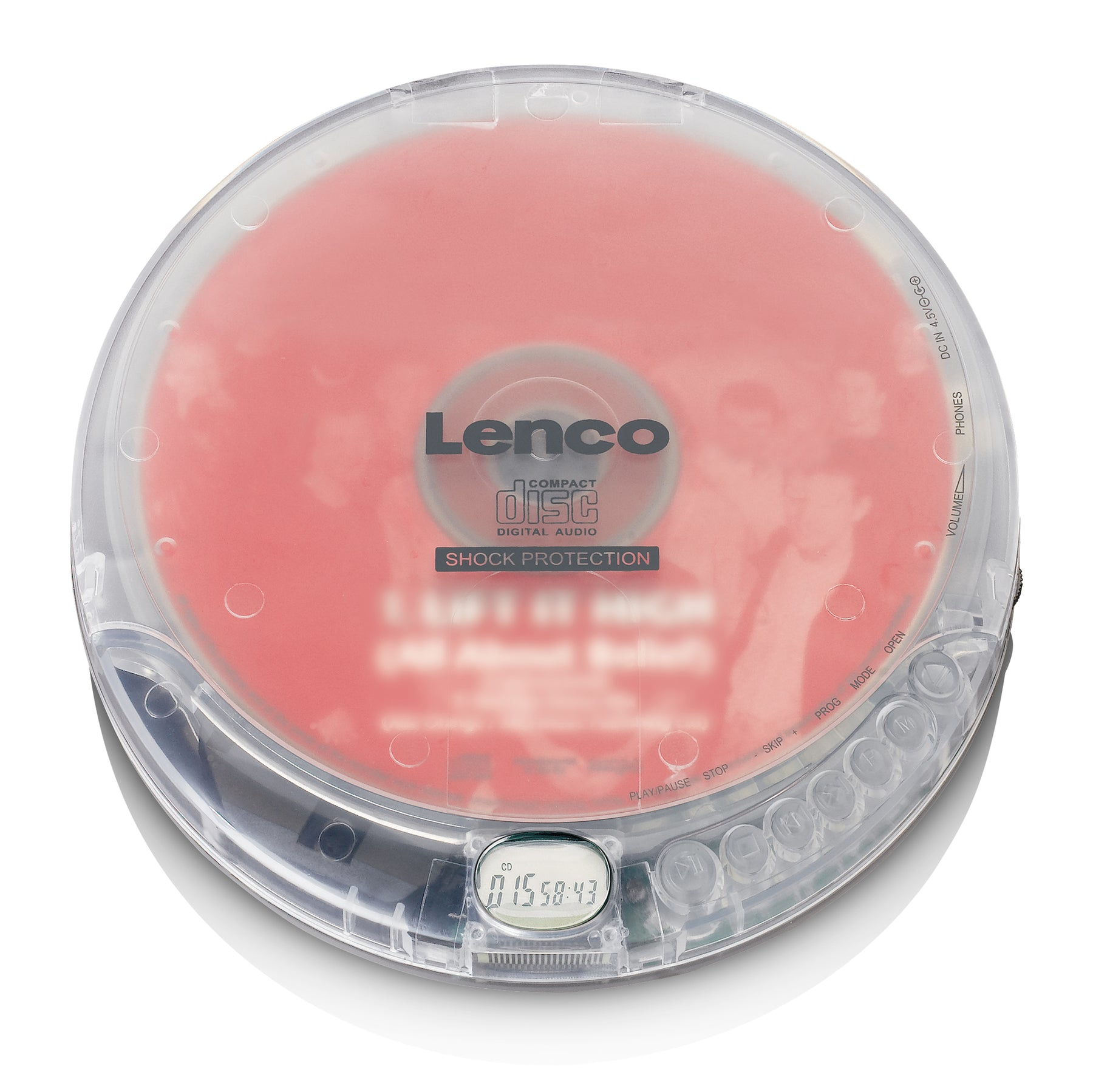 Lenco CD-202TR Transparent CD Discman
