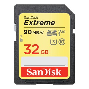 SanDisk Extreme SDXC UHS-I Class 10 Memory Card -  32GB
