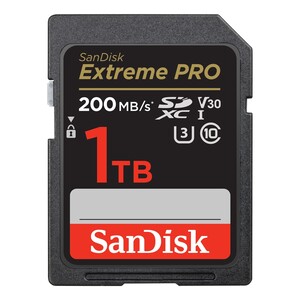 SanDisk Extreme PRO SDXC Class 10 Memory Card - 1TB