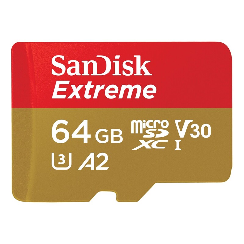 SanDisk Extreme microSDXC UHS-I Memory Card - 64GB