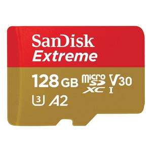 SanDisk Extreme microSDXC UHS-I Memory Card - 128GB