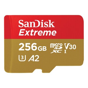 SanDisk Extreme microSDXC UHS-I Memory Card - 256GB
