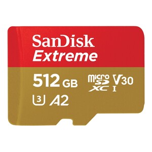 SanDisk Extreme microSDXC UHS-I Memory Card - 512GB