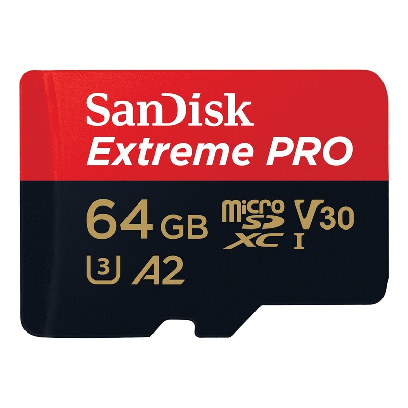 SanDisk Extreme PRO microSDXC UHS-I Memory Card - 64GB