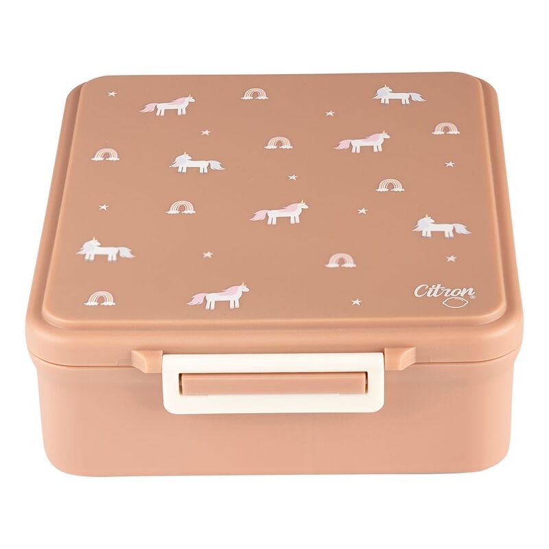 Citron Grand Lunchbox with 4 Compartments & 1 Food Jar - Unicorn