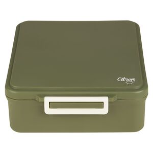 Citron Grand Lunchbox with 4 Compartments & 1 Food Jar - Olive Green