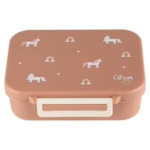 Citron Tritan Snackbox with 3 Compartments - Unicorn