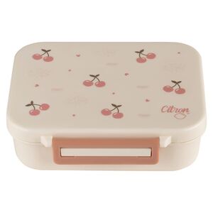 Citron Tritan Snackbox with 3 Compartments - Cherry