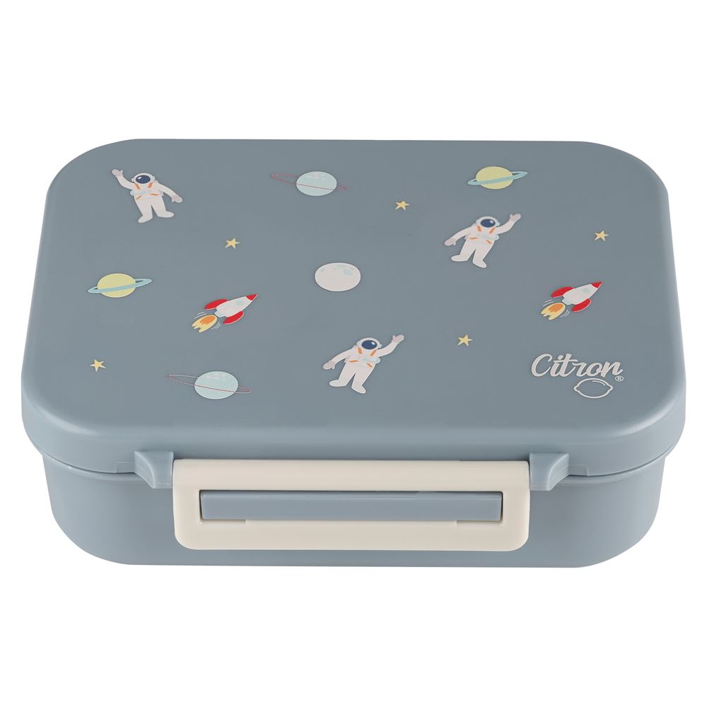 Citron Tritan Snackbox with 3 Compartments - Spaceship