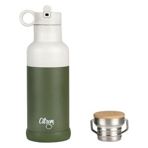 Citron Stainless Steel Water Bottle 500ml - Olive Green