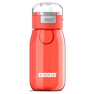 Zoku Flip Gulp Water Bottle 465ml - Red