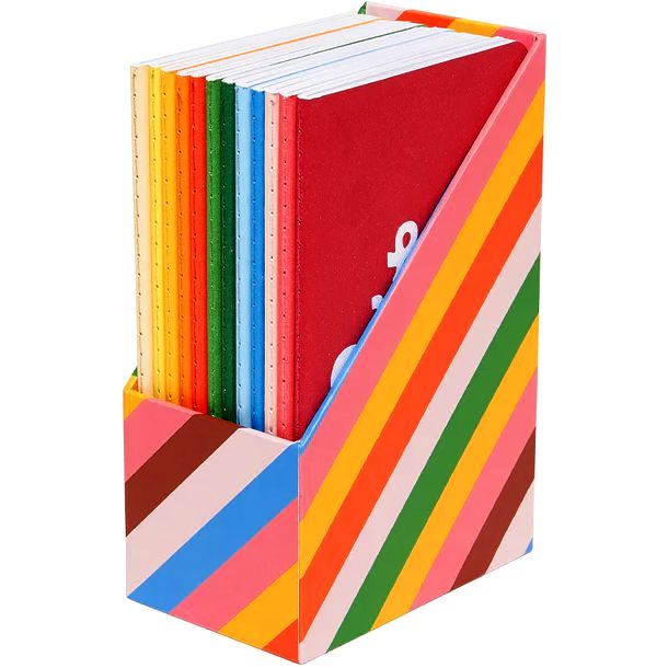 Ban.do Wellness Notebook Set - Rainbow Stripe (Set of 12)