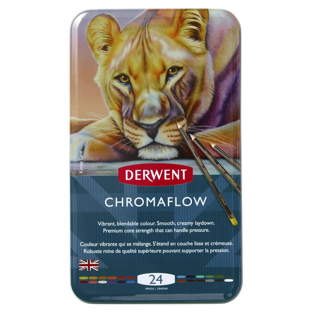 Derwent Chromaflow Pencils Tin (Set of 24)