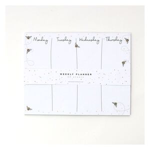 Belly Button Designs Bee's Weekly Planner - White