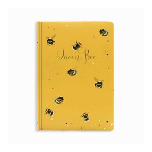 Belly Button Designs Bee Medium Notebook - White/Yellow