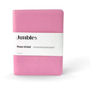 Jumble & Co Intentus Organiser A4 Leather Folder With Ruled Refill Pad - Pink