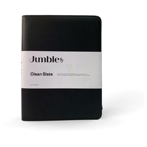 Jumble & Co Intentus Organiser A4 Leather Folder With Ruled Refill Pad - Black