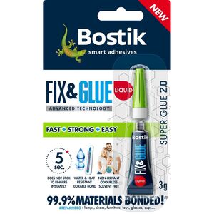 Bostik Fix & Glue - Super Glue Liquid 3g