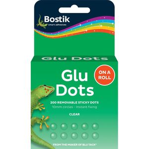 Bostik Glu Dots On A Roll (200 Dots) - Removable