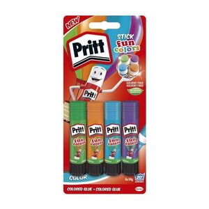 Pritt Glue Stick  - Value Pack - 4 Colour 10g