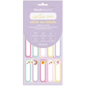 Stuck on You Write & Stick on Label - Pastel Party (39 Pack)