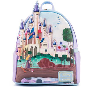 Loungefly Leather Disney Princess Castle Sleeping Beauty Mini Backpack