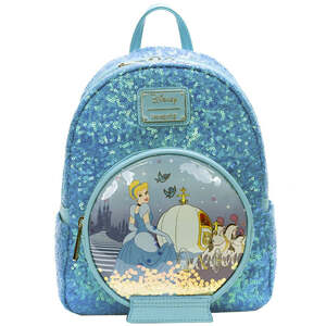 Loungefly Leather Disney Cinderella Snowglobe Mini Backpack