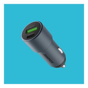 Momax 38W Dual-port Car Charger - Space Grey