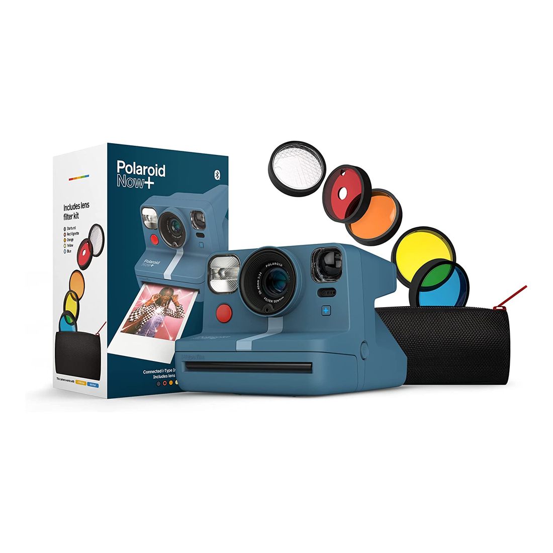 Polaroid Now+ Instant Film Camera - Calm Blue