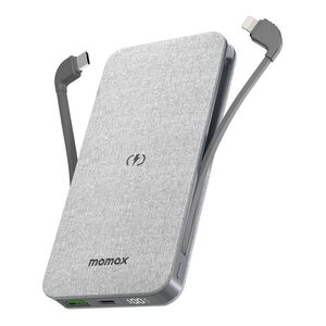 Momax Q.Power Touch 2 Wireless  Battery Pack 10000mAh - Grey