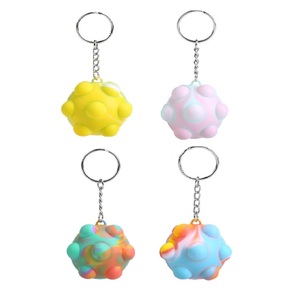 Squizz Toys Pop The Bubble 3D Keychain Fidget Stress Ball Assorted