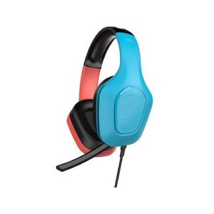 Muvit H-101 Wired Gaming Headphones for Switch/PC/PS/Xbox/Smartphone - Red/Blue