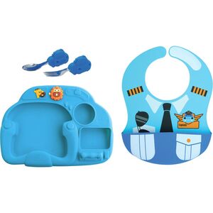 Marcus N Marcus Creative plate Toddler Meal Time Set Little Pilot Lucas